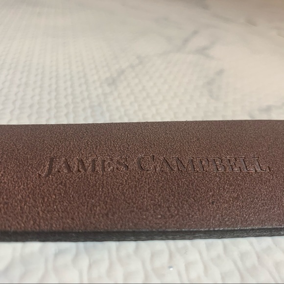 New James Campbell Genuine Leather Belt Brown 42 - Picture 4 of 8